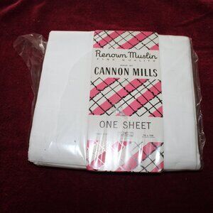 Vintage Renown Muslin by Cannon Mills Flat Sheet Twin